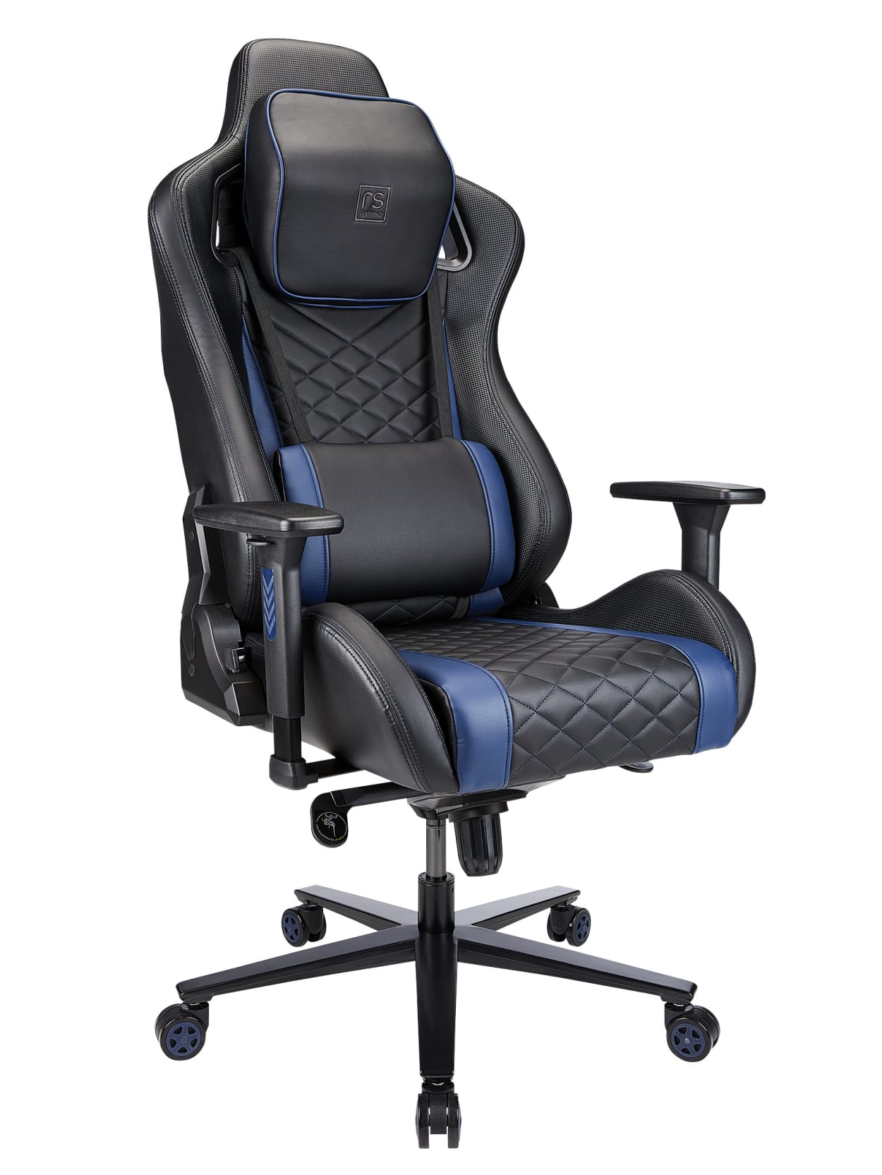 Realspace Davanti Gaming Chair Blackblue Office Depot