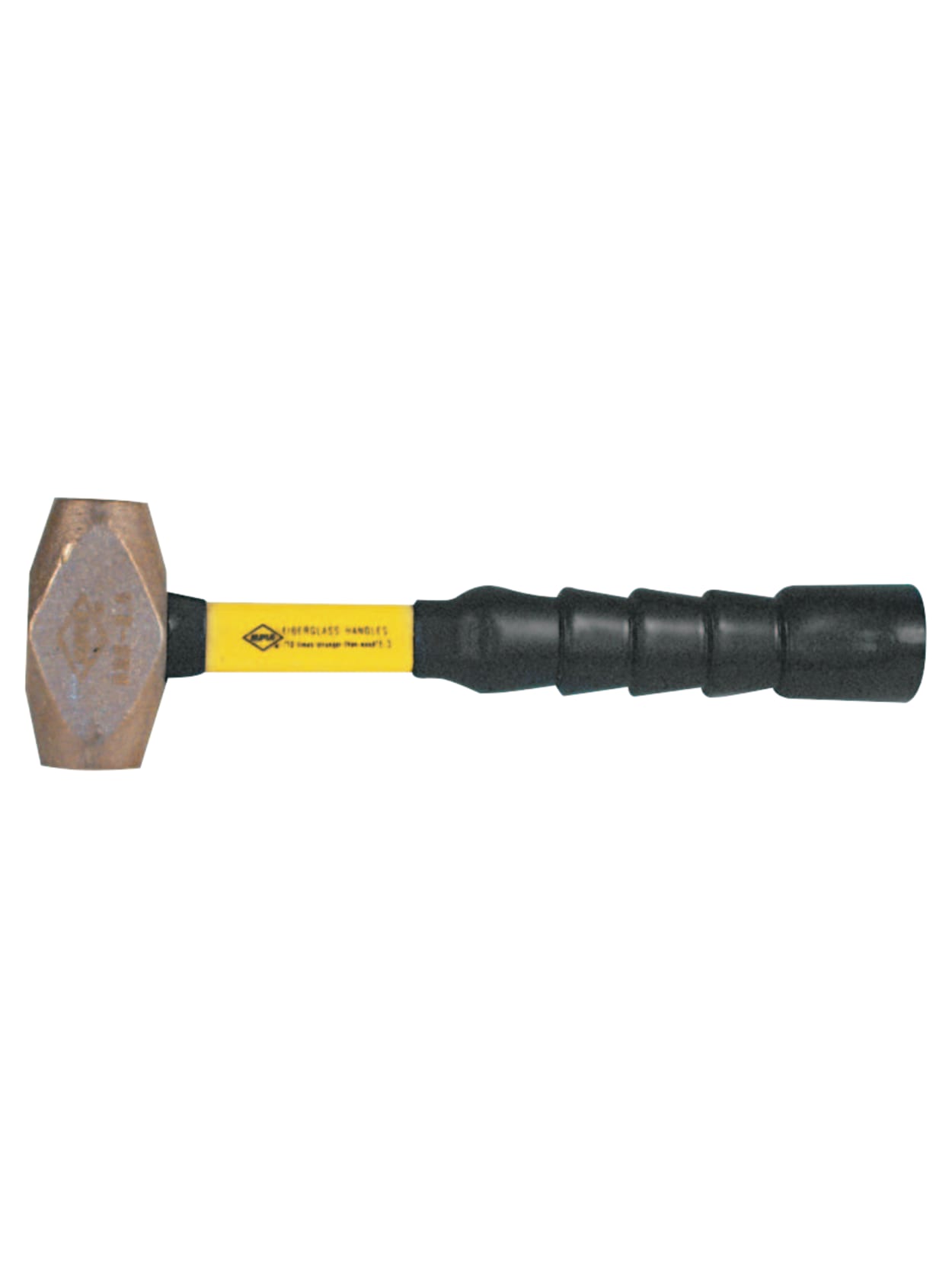 Nupla Brass Head Sledge Hammer With Fiberglass Handle 2 5 Lbs