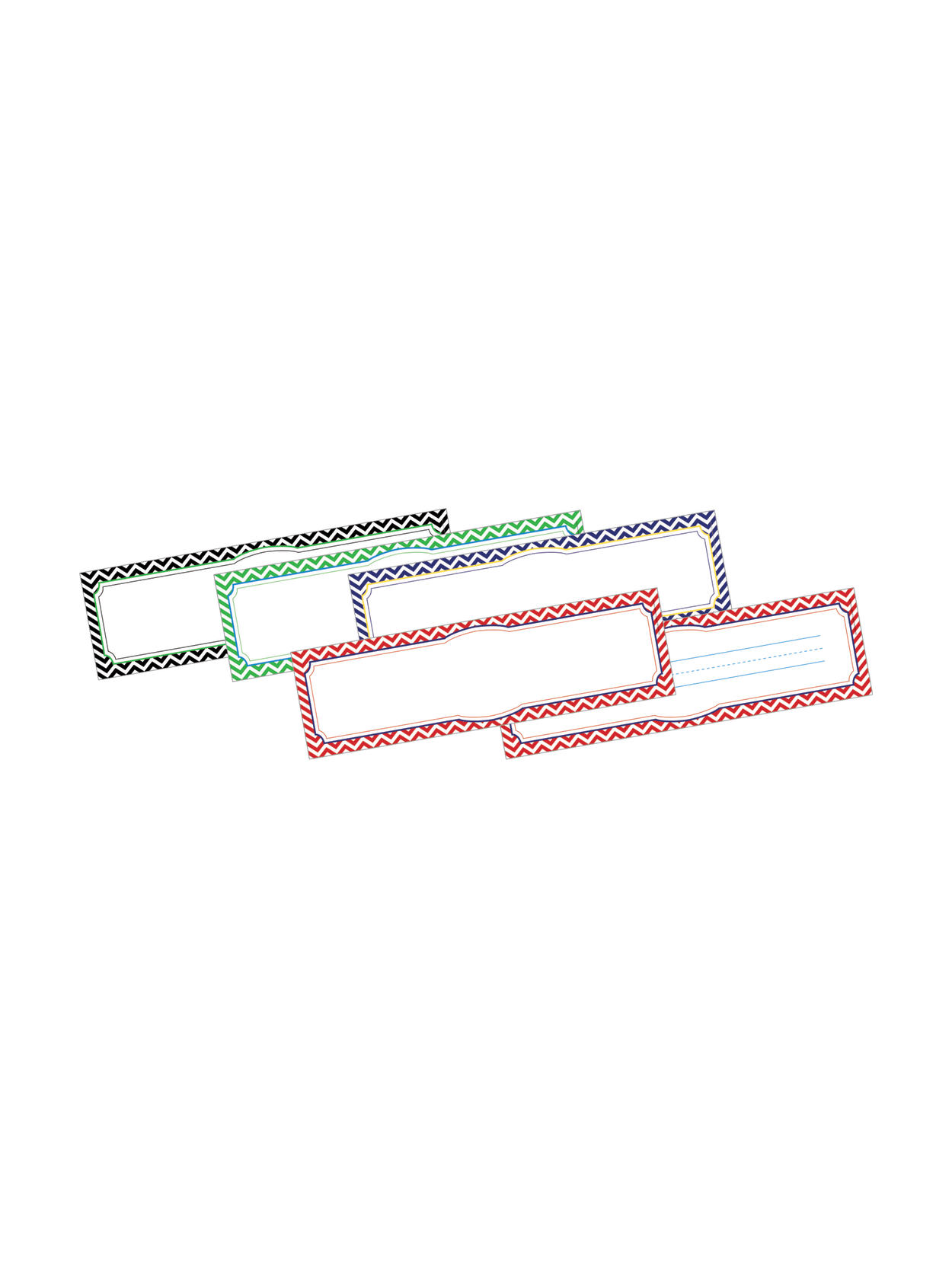Barker Creek Double Sided Desk Tagsbulletin Board Signs 3 12 X 12 Chevron Nautical Pre K To 6th Grade Pack Of 36 Office Depot