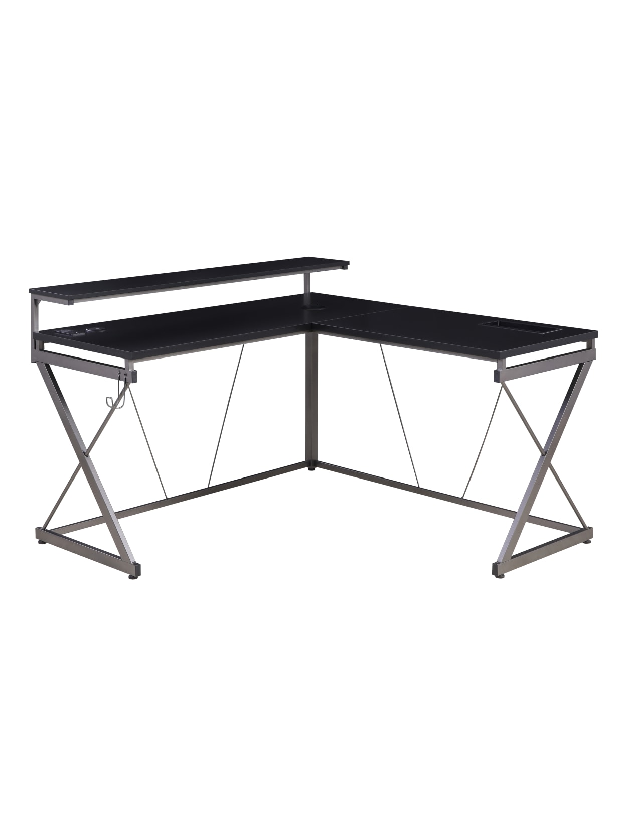Z Line Designs Performance Gaming Desk Black Office Depot