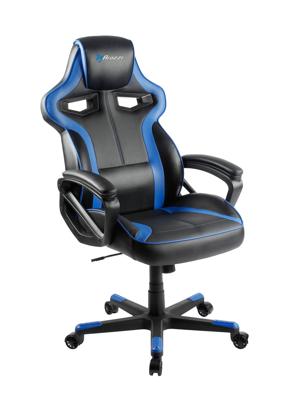 Arozzi Milano Enhanced Gaming Racing Style Chair Blackblue Office Depot
