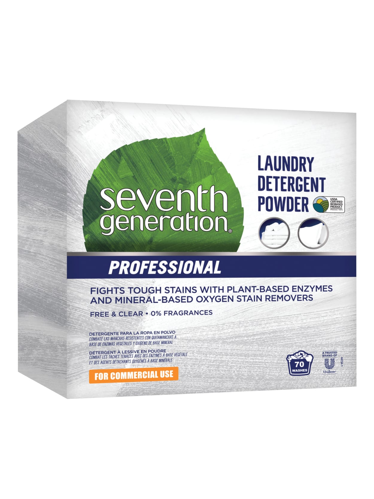 Seventh Generation Professional Free And Clear Powder Laundry Detergent 112 Oz Box Office Depot