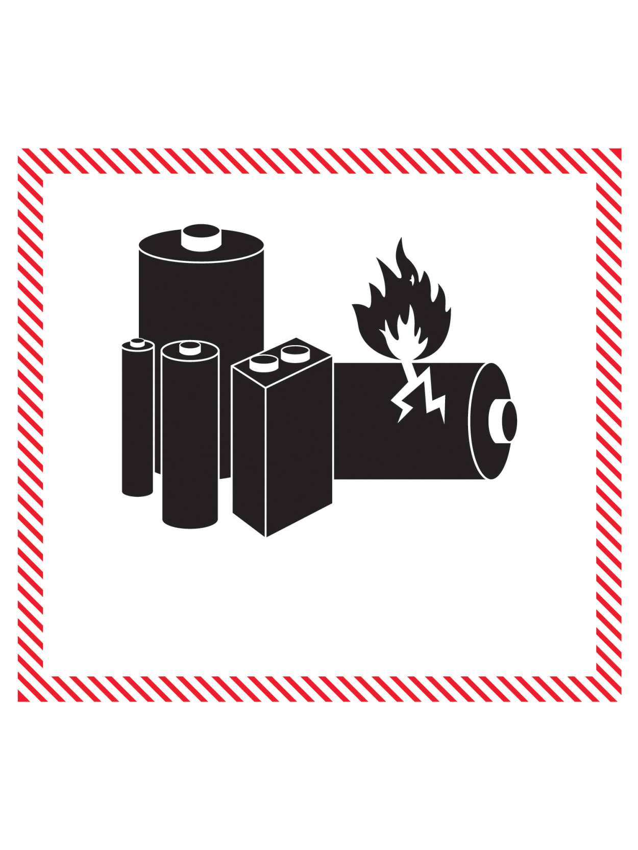 Tape Logic Preprinted Shipping Labels Dl1397 Caution Lithium Battery Handling Rectangle 4 58 X 5 Blackwhitered Roll Of 500 Office Depot