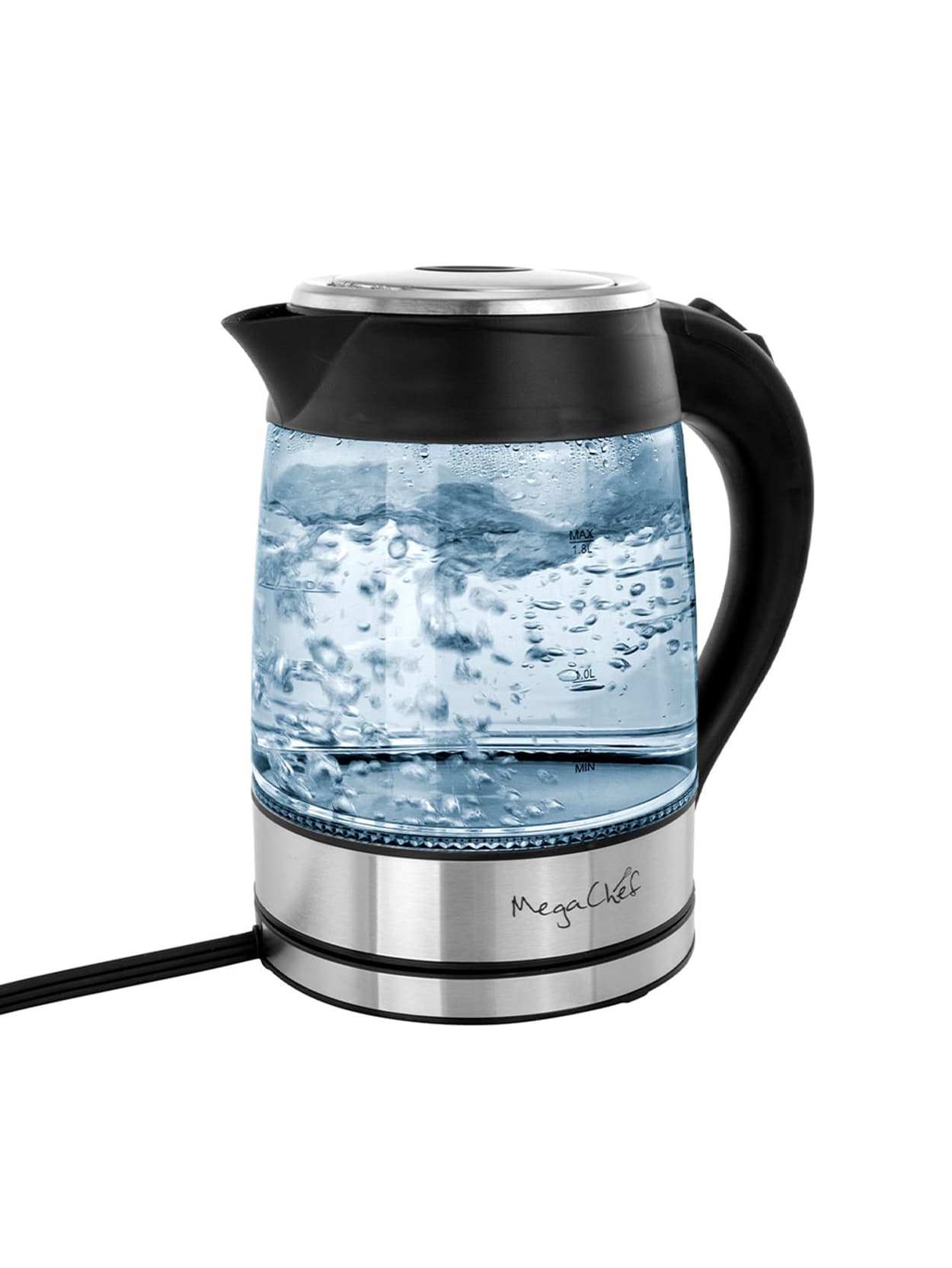 clear tea kettle