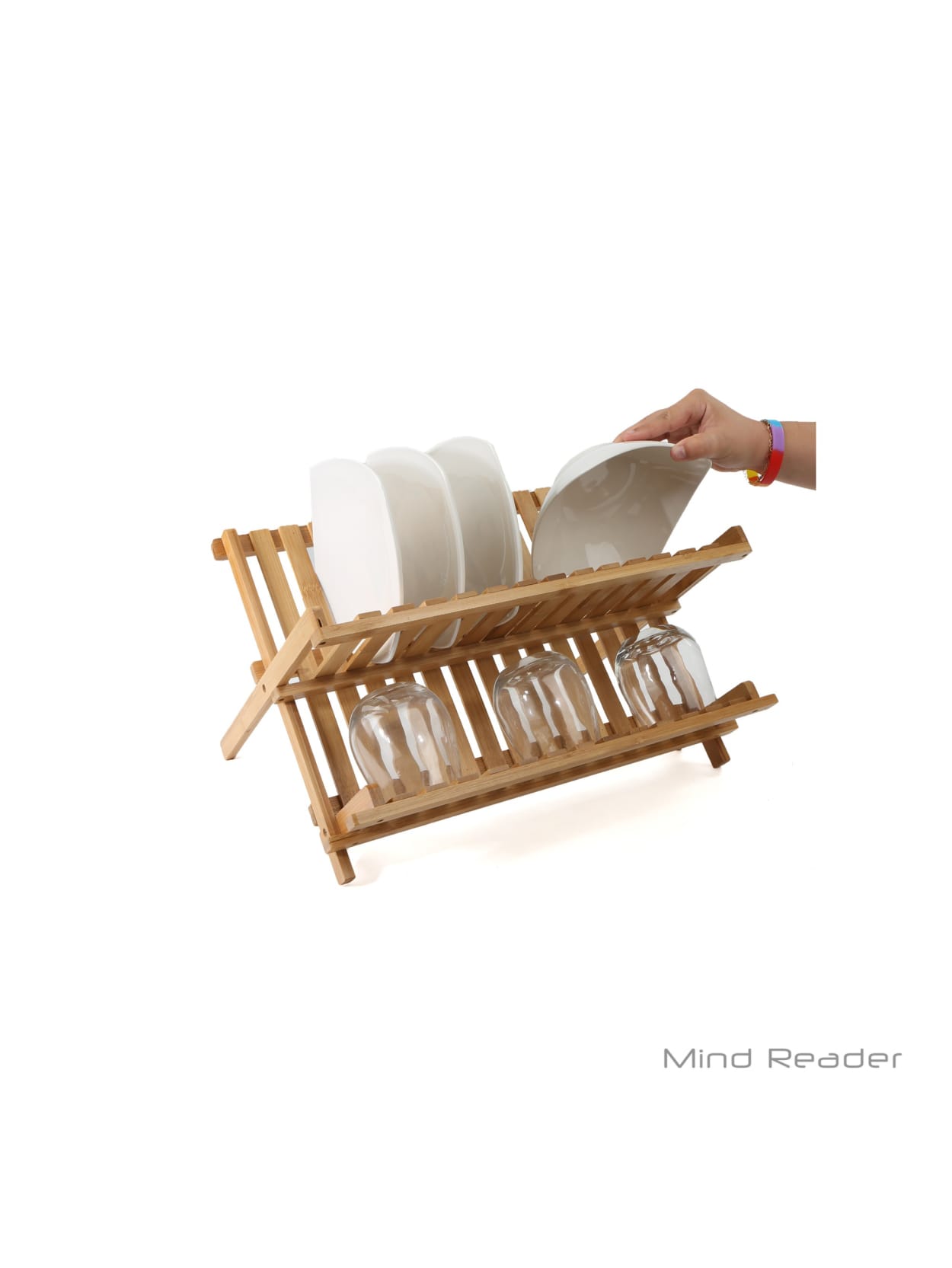 Mind Reader Bamboo Dish Drying Rack 13 5 H X 17 75 W X 13 63 D Brown Office Depot Do not worry about your kitchen utensils! usd