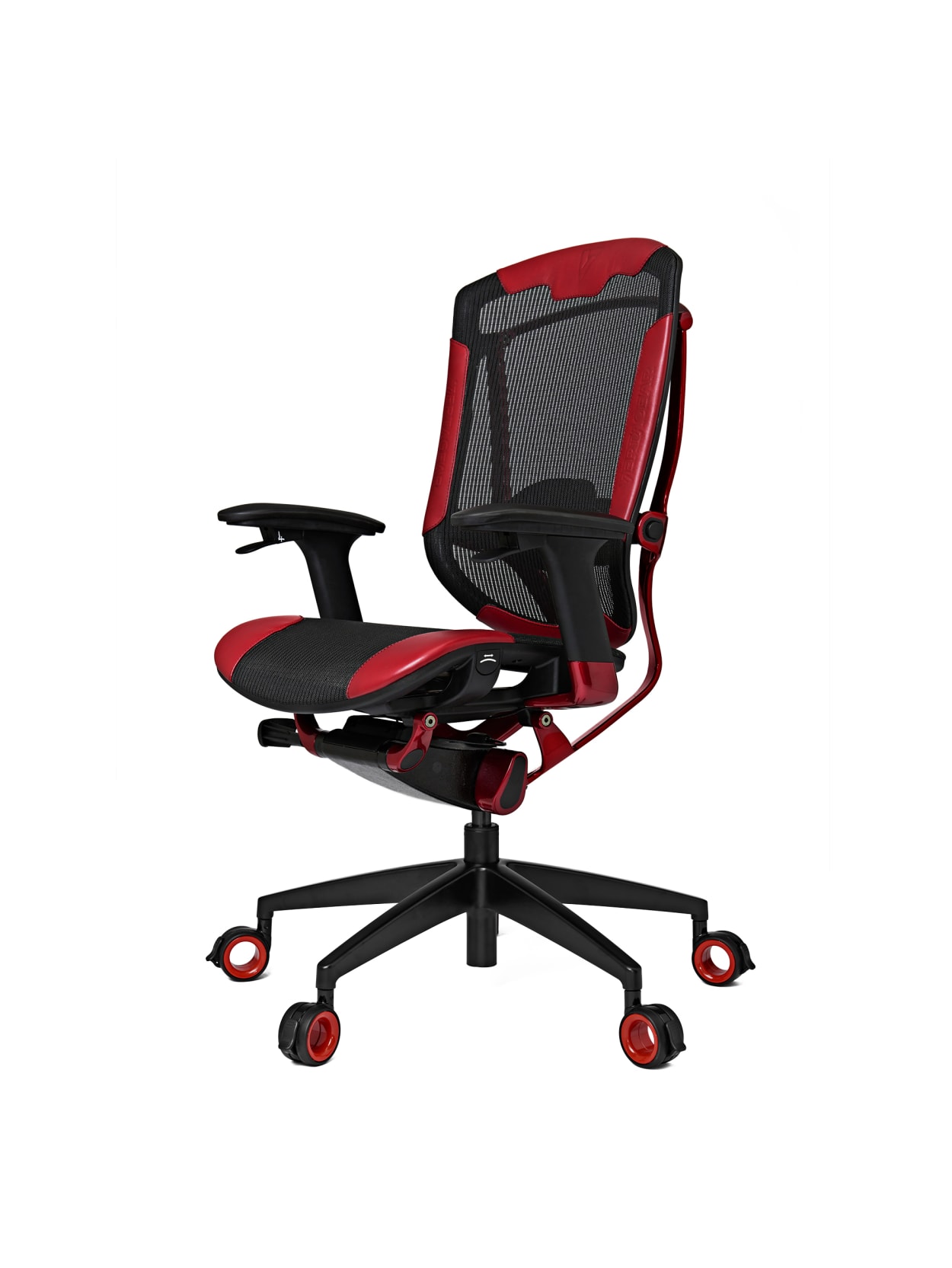 Vertagear Triigger 350 Bonded Leather Ergonomic Gaming Chair Blackred Office Depot