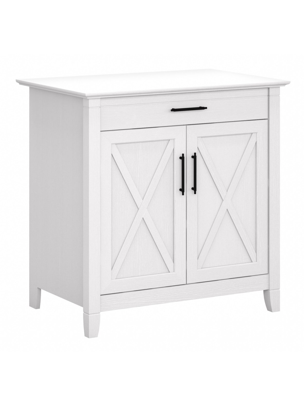 Bush Key West Secretary Desk Pure White Oak Office Depot