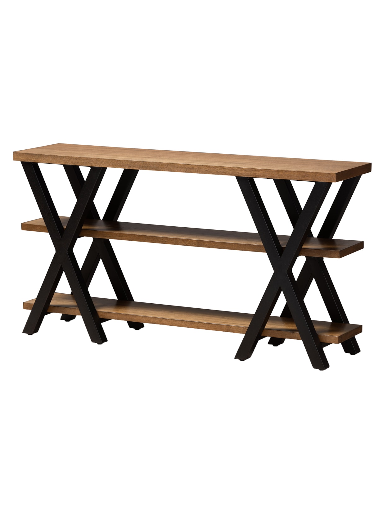 Baxton Studio Ricardo Console Table Oak Office Depot