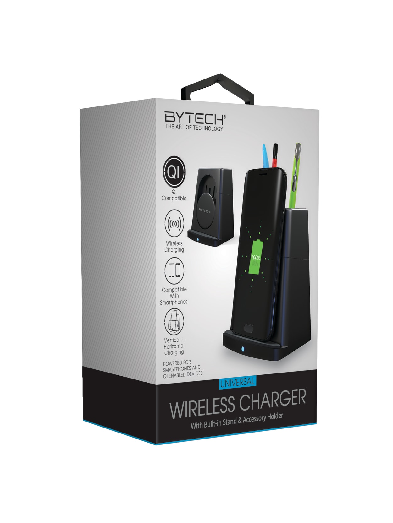 Bytech Wireless Charging Pad Black Bymomo211bk Office Depot