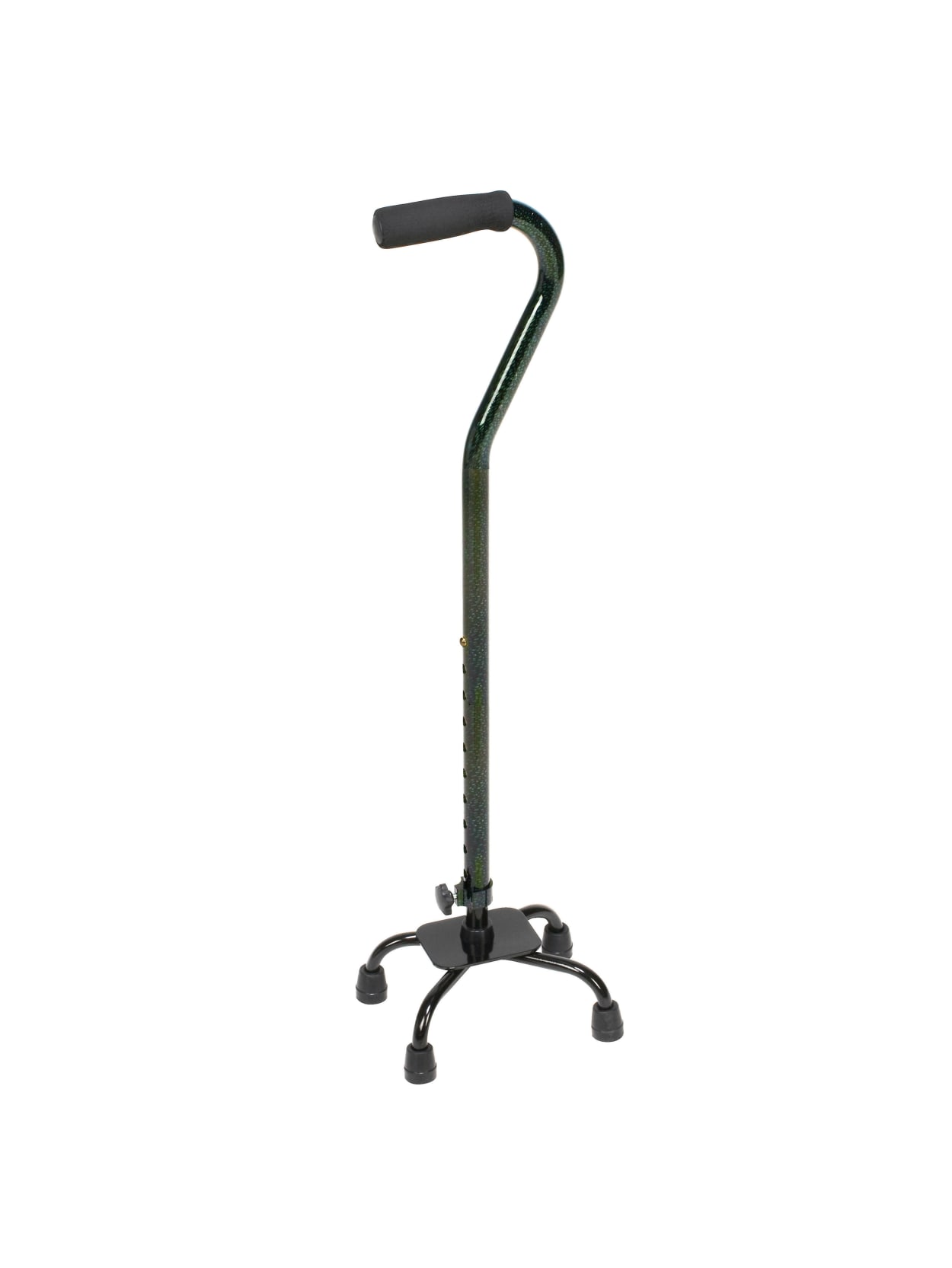 Dmi Small Base Adjustable Quad Canes 38 H X 6 W X 8 D Green Ice