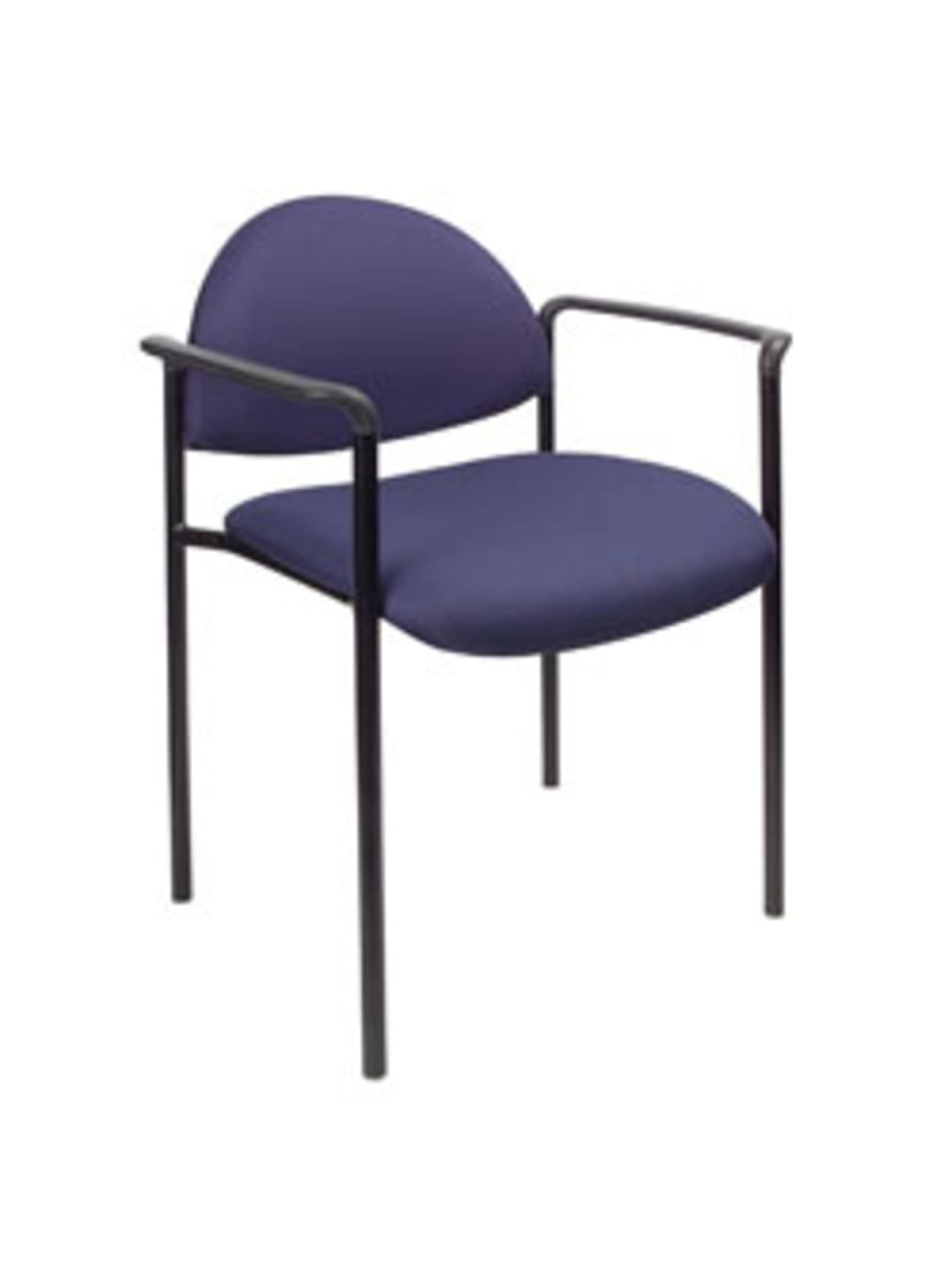 Boss Diamond Stacking Chair With Arm Office Depot