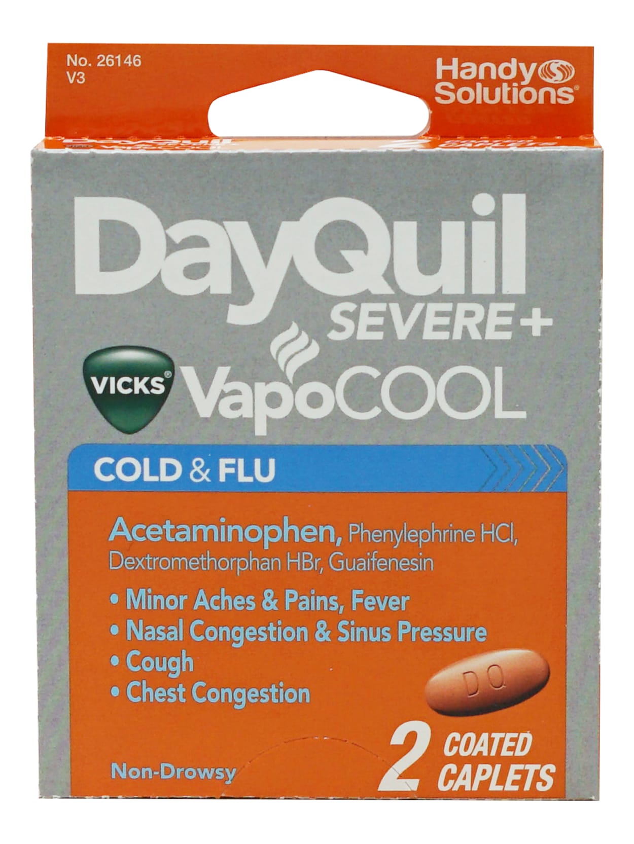 Dayquil Vapocool Cold And Flu Relief Medicine Pack Of 2 Caplets Office Depot