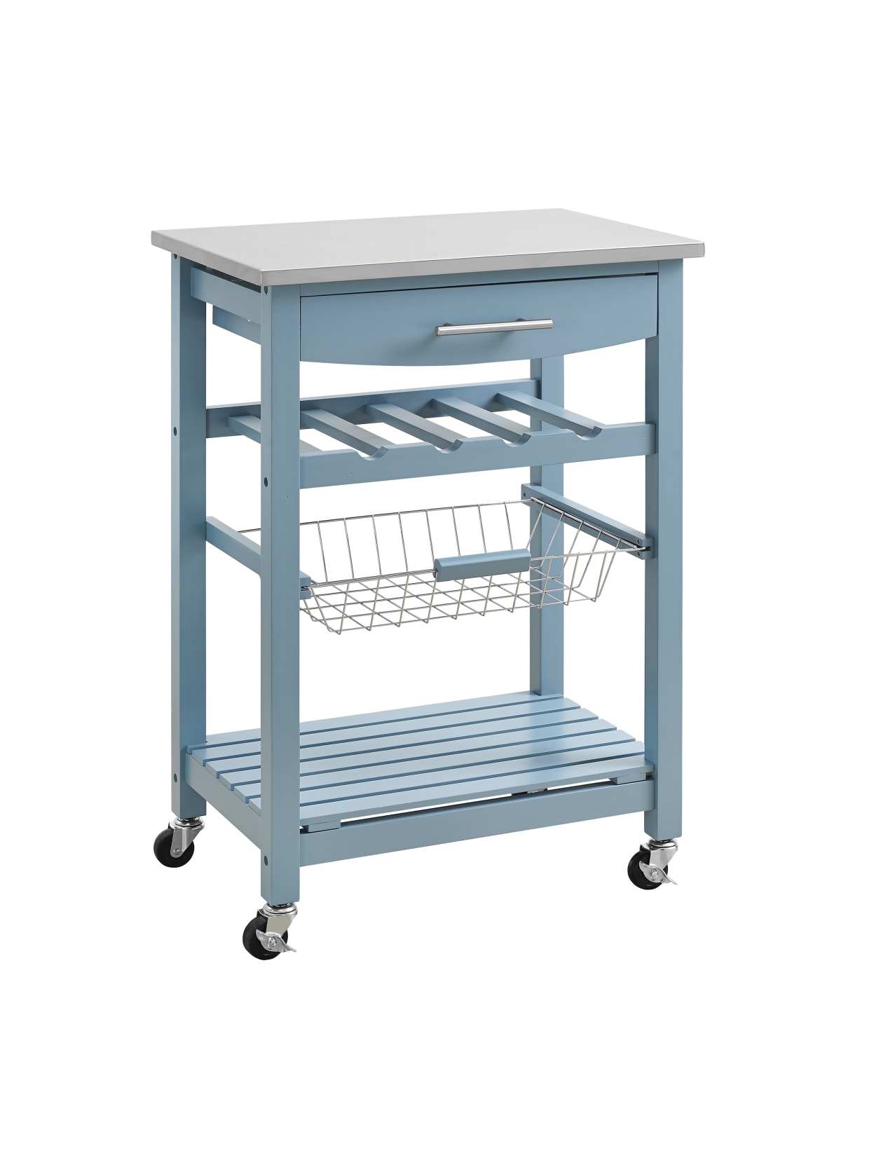 Claus Kitchen Cart Blue Office Depot