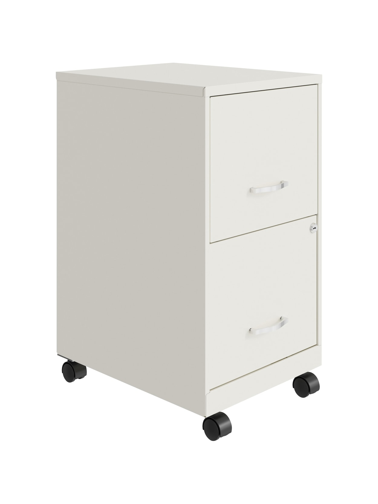 Lorell Soho 18 D Vertical 2 Drawer Mobile File Cabinet White Office Depot