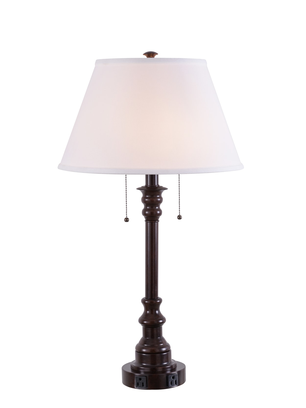 lamp on the table
