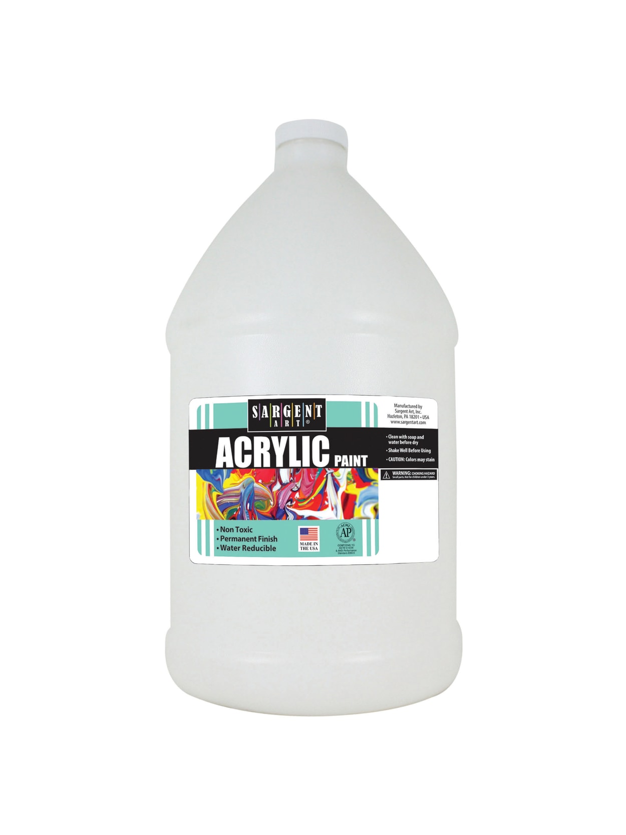 Sargent Art Acrylic Paint 64 Oz White Office Depot