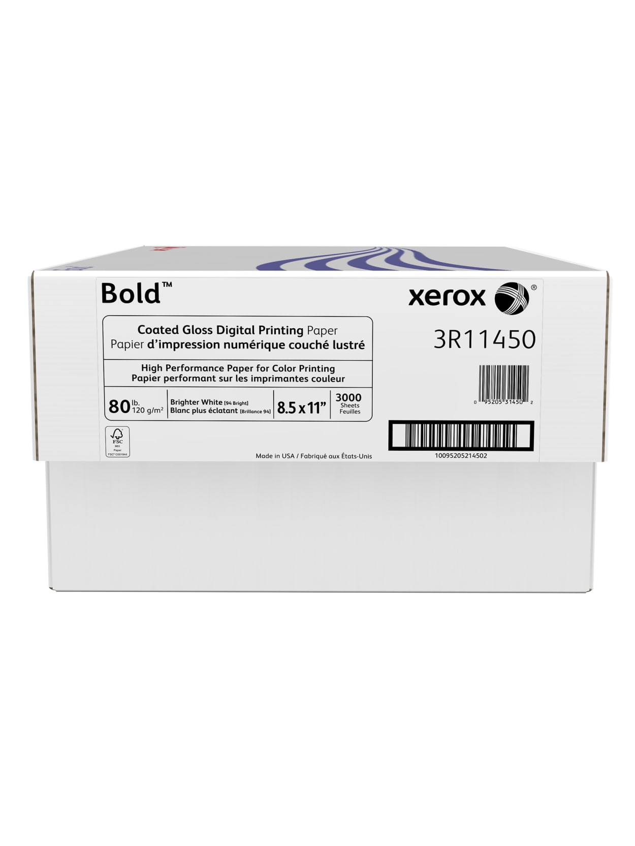 Xerox Bold Digital Coated Gloss Printing Paper Letter Size 8 12 X