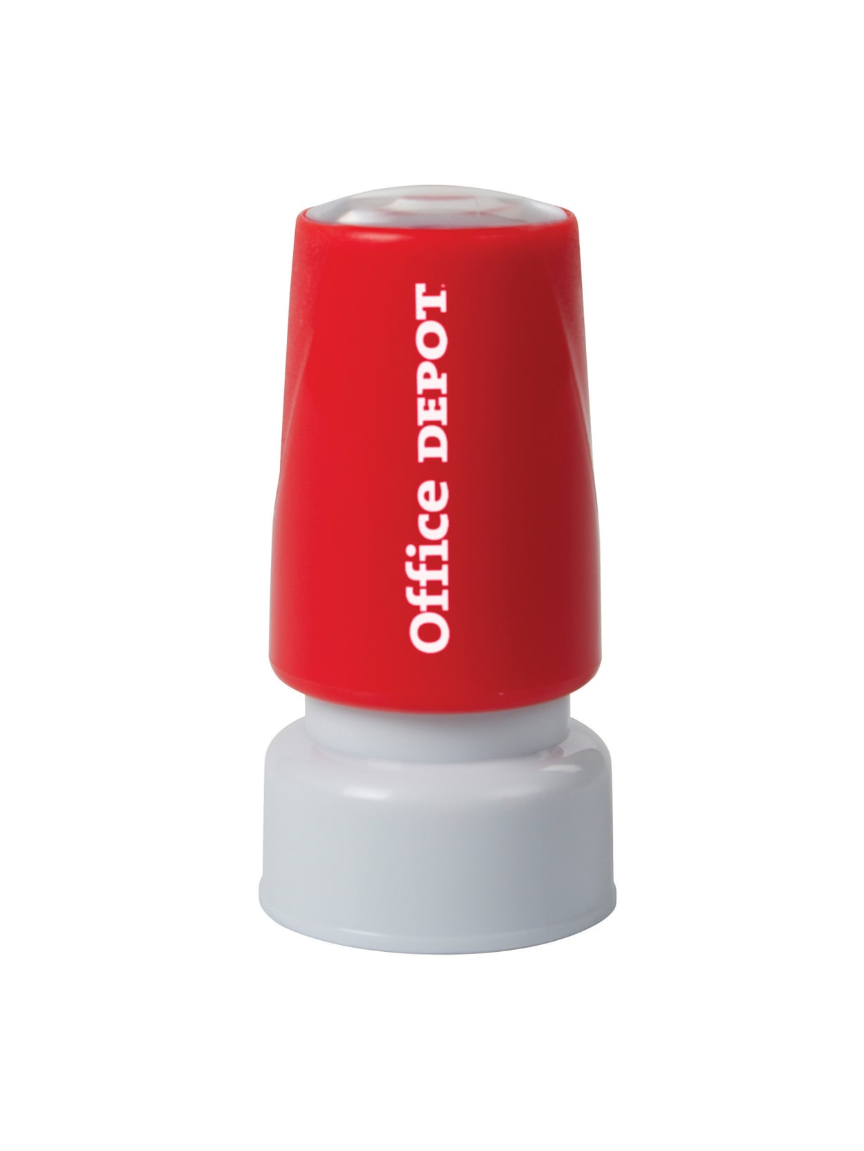 Office Depot Brand Pre Inked Message Stamp Star Red Office Depot