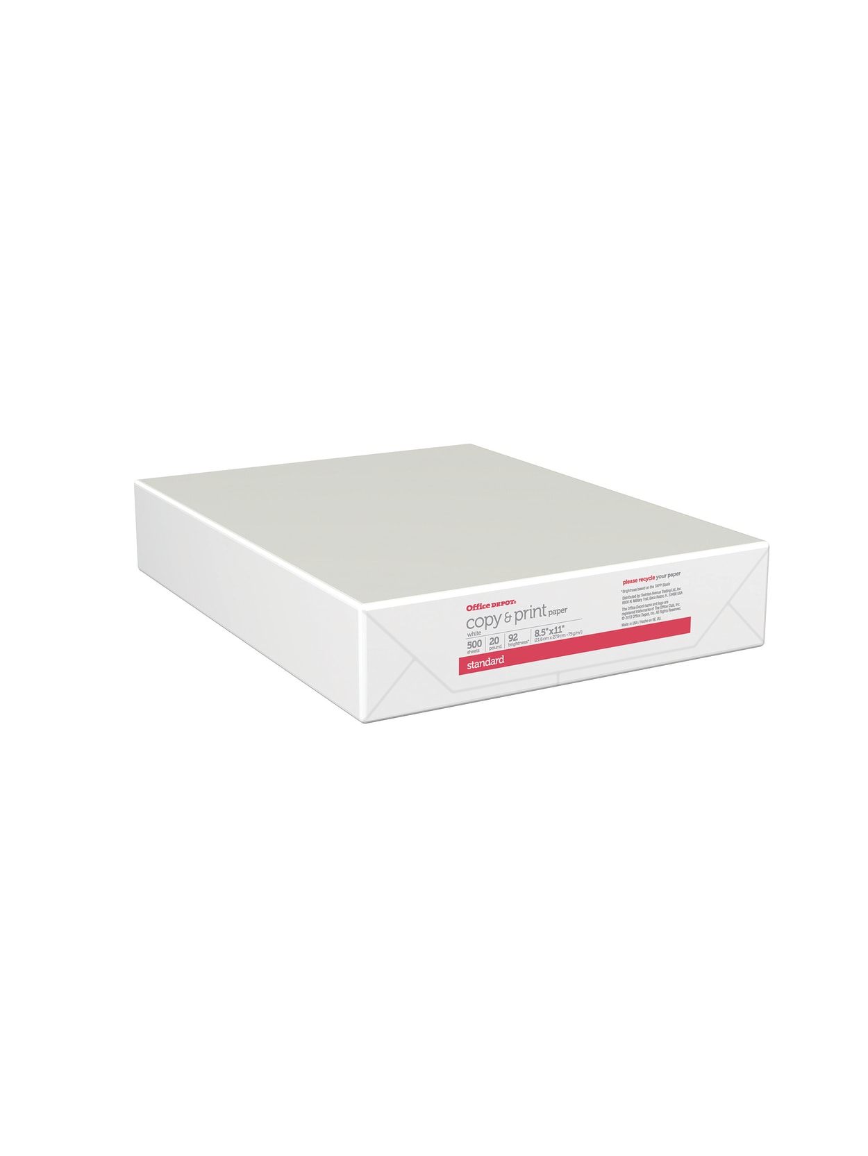 Office Depot Copy And Print Paper Letter Size 8 12 X 11 20 Lb Ream