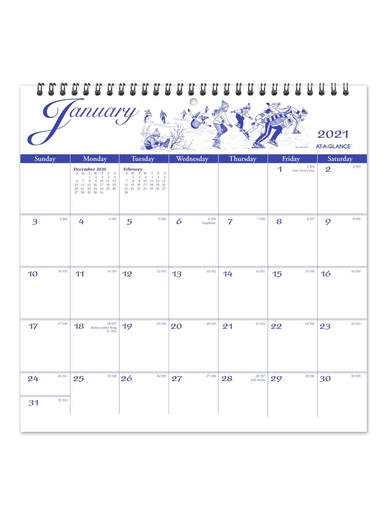 At A Glance Illustrator S Edition Monthly Wall Calendar 12 X 12