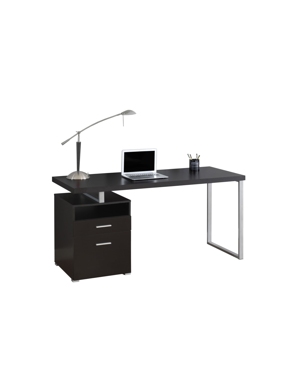 Monarch Specialties Contemporary Computer Desk With 2 Drawers And