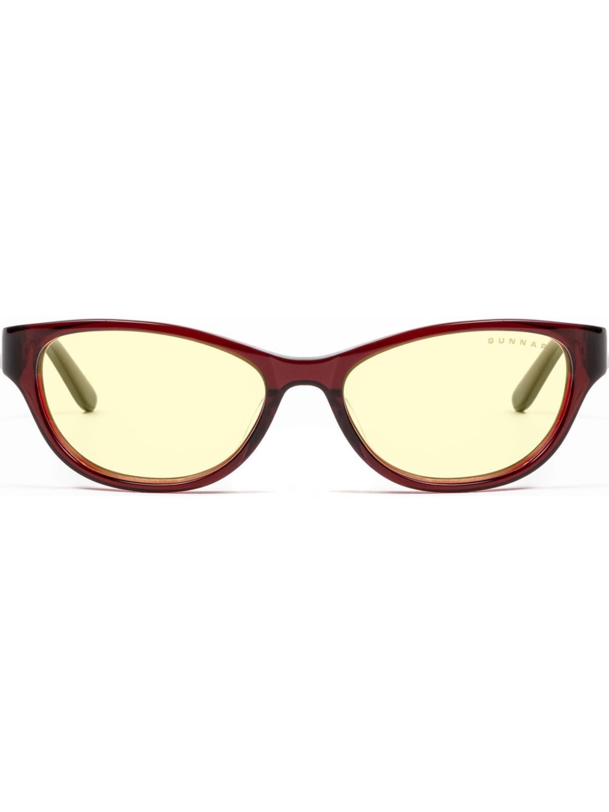 Gunnar Optiks Blue Light Blocking Jewel Eyeglasses Cat Eye Maroon