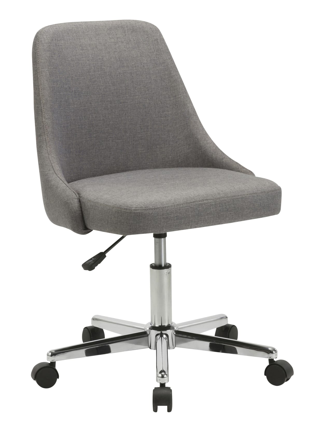 Lorell Resi Fabric Armless Chair Gray Office Depot