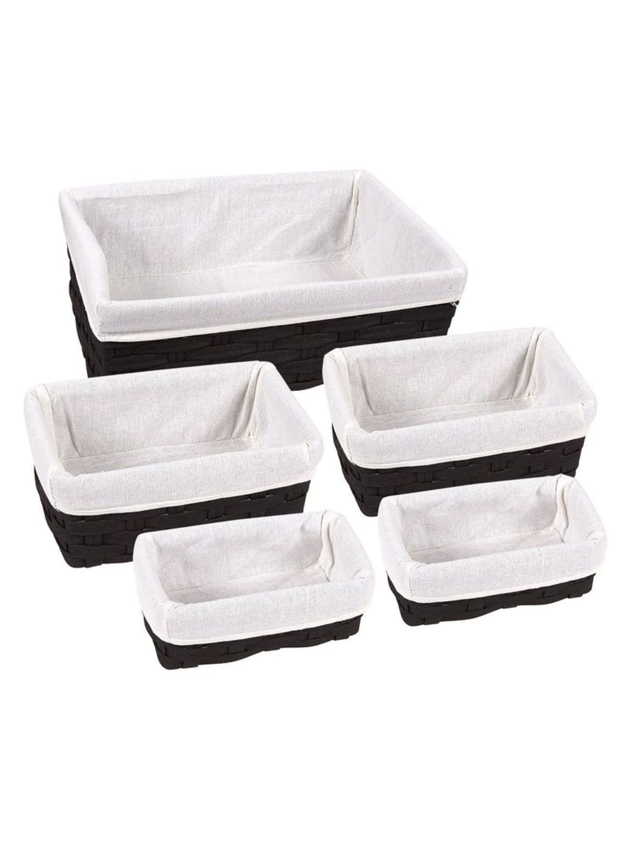 Juvale Nesting Basket 5 Piece Utility Storage Baskets Wicker