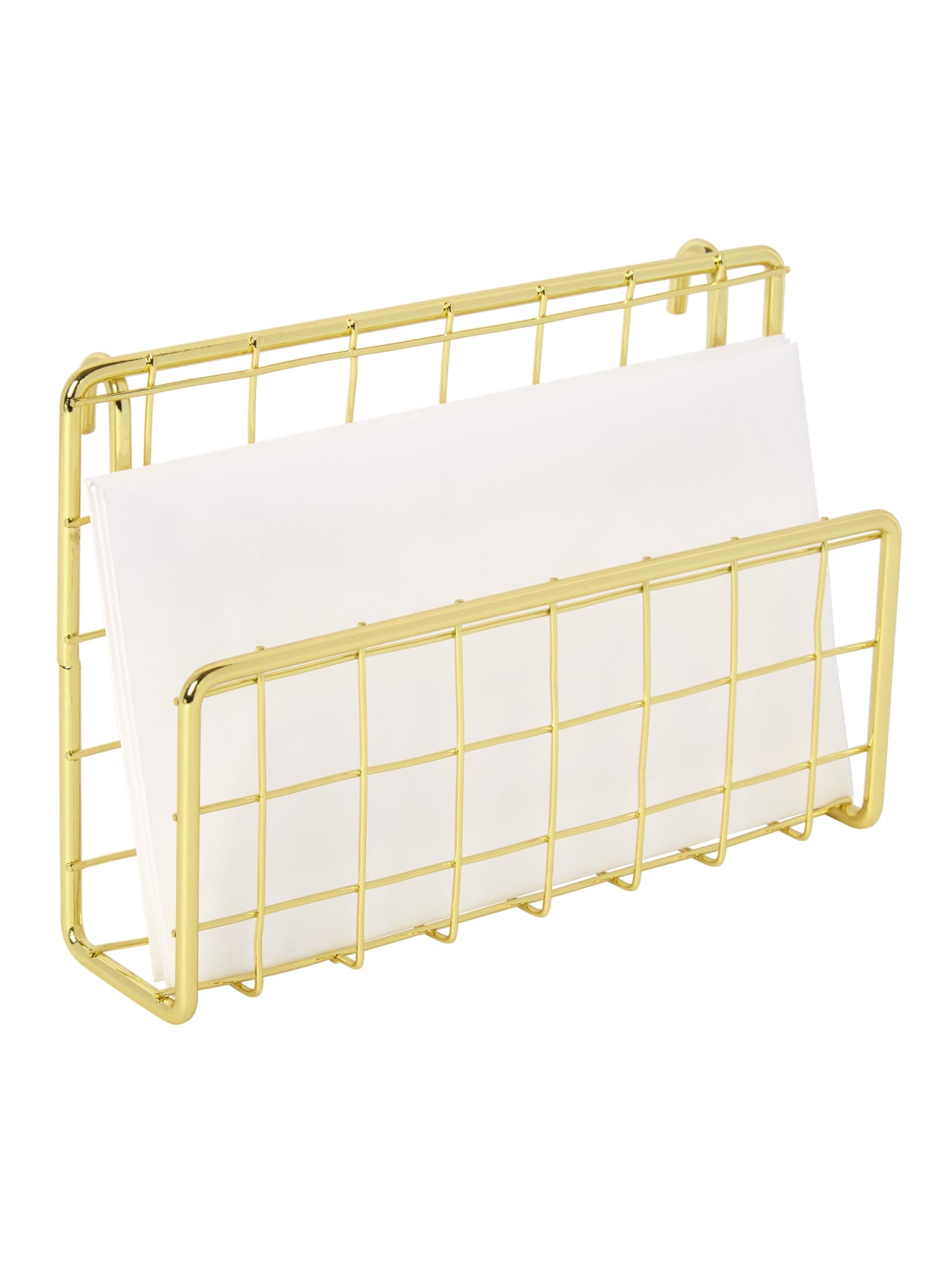 Realspace Gold Wire Hanging Organizer System Letter Sorter