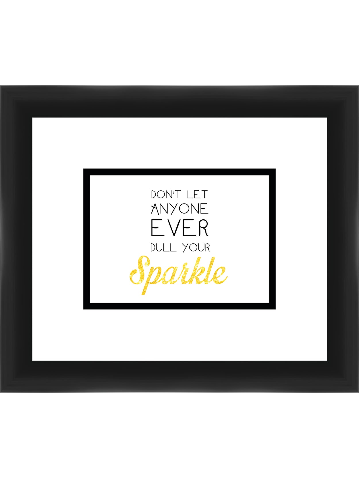 Ptm Images Photo Frame Sparkle 14 H X 1 14 W X 12 D Black Office Depot