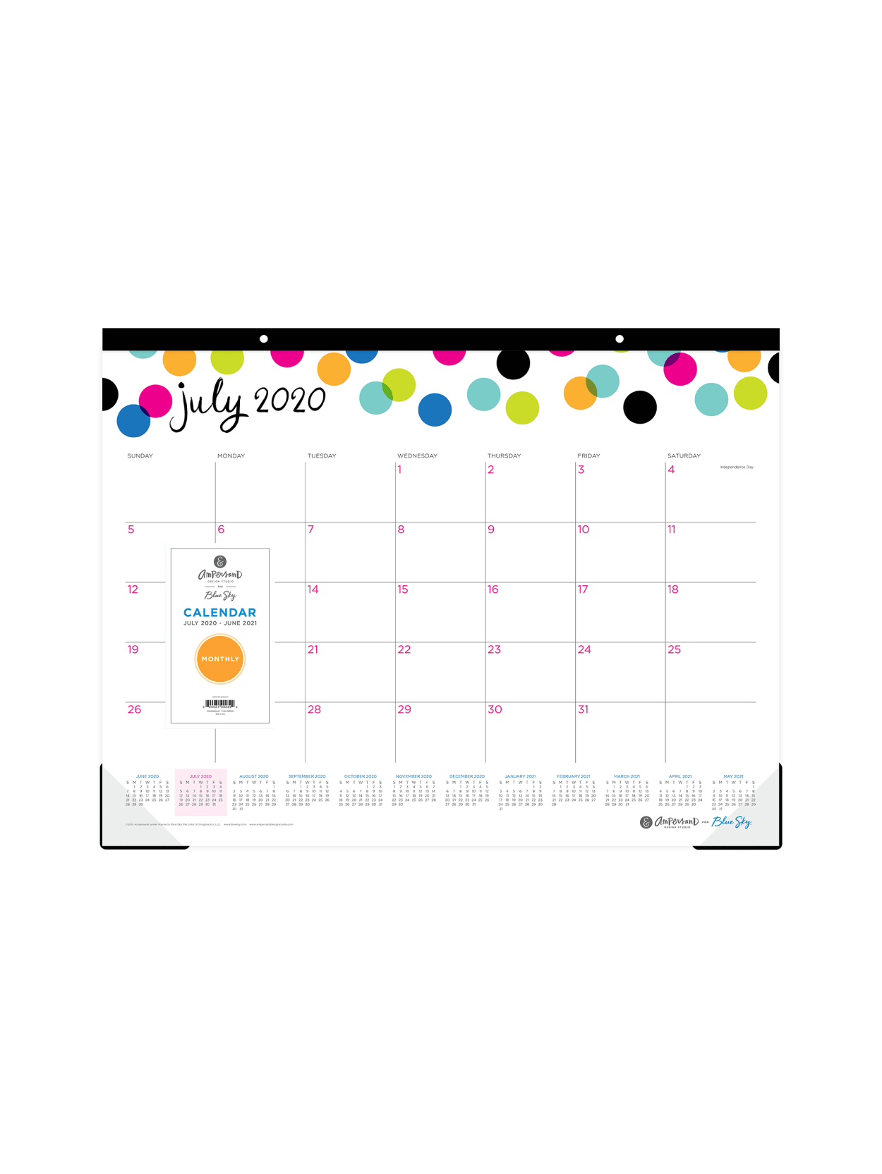 Blue Sky Ampersand Desk Pad Dots 100767 A21 Office Depot
