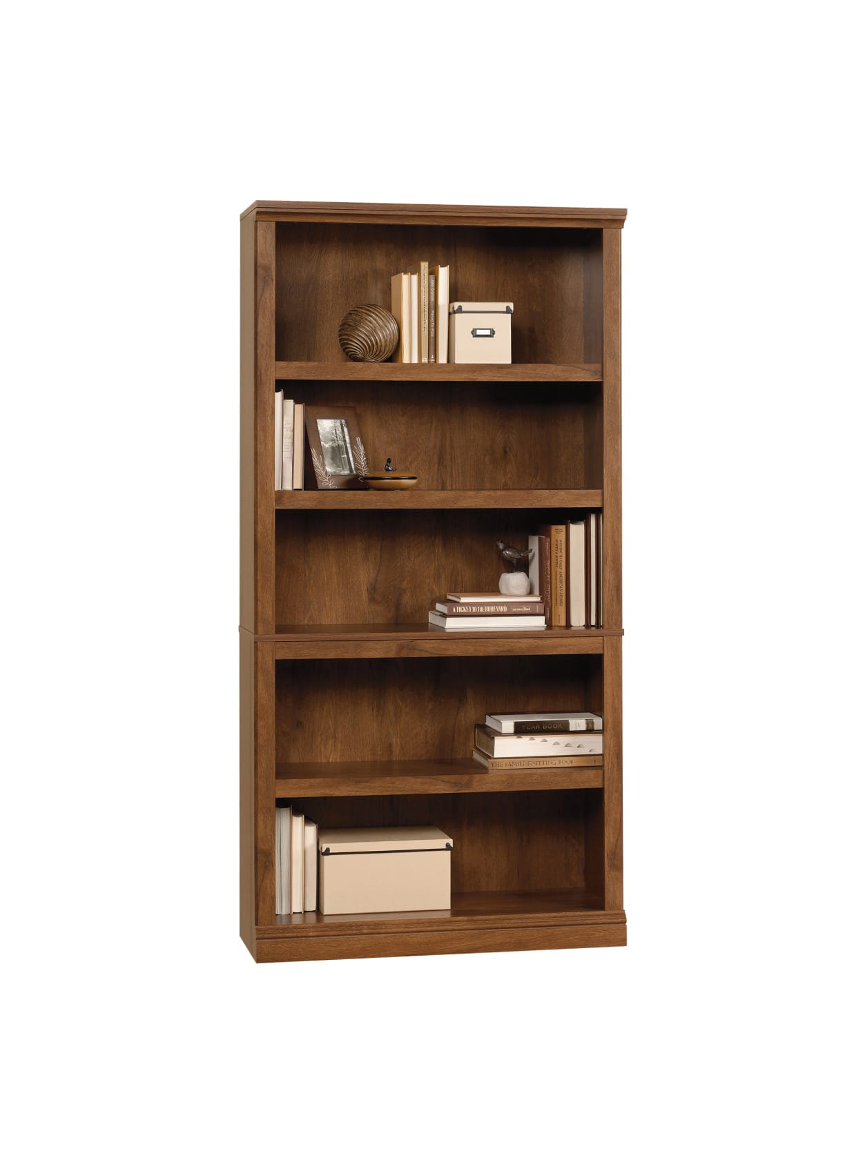 Sauder Select Bookcase 5 Shelf Oiled, Sauder Select 2 Shelf Bookcase Lintel Oak Finish