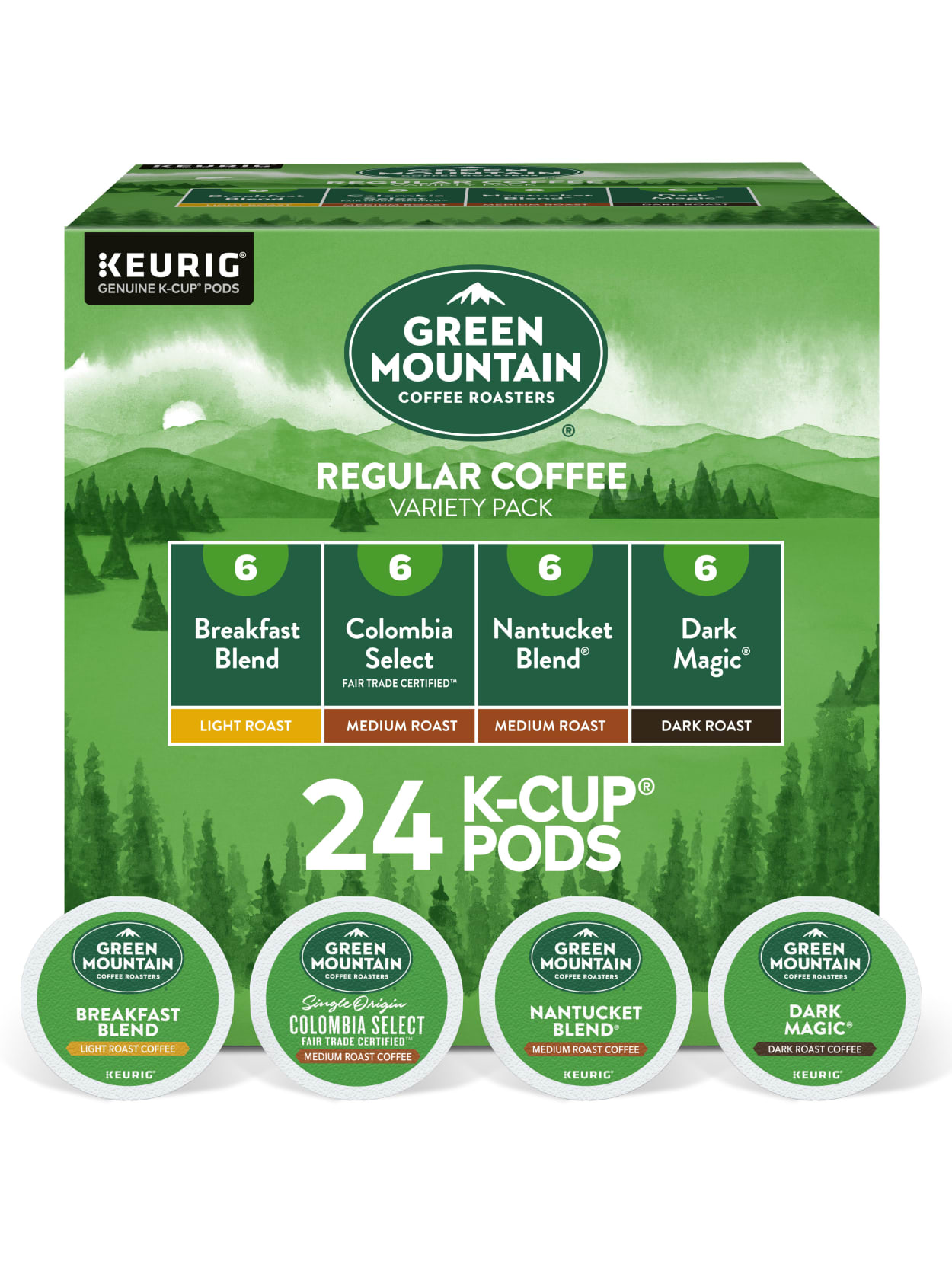 Green Mountain Variety Pack Regular Office Depot