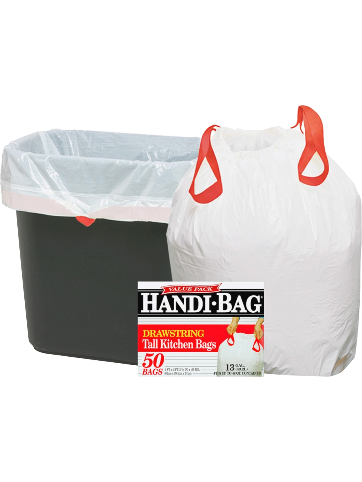 drawstring trash bags