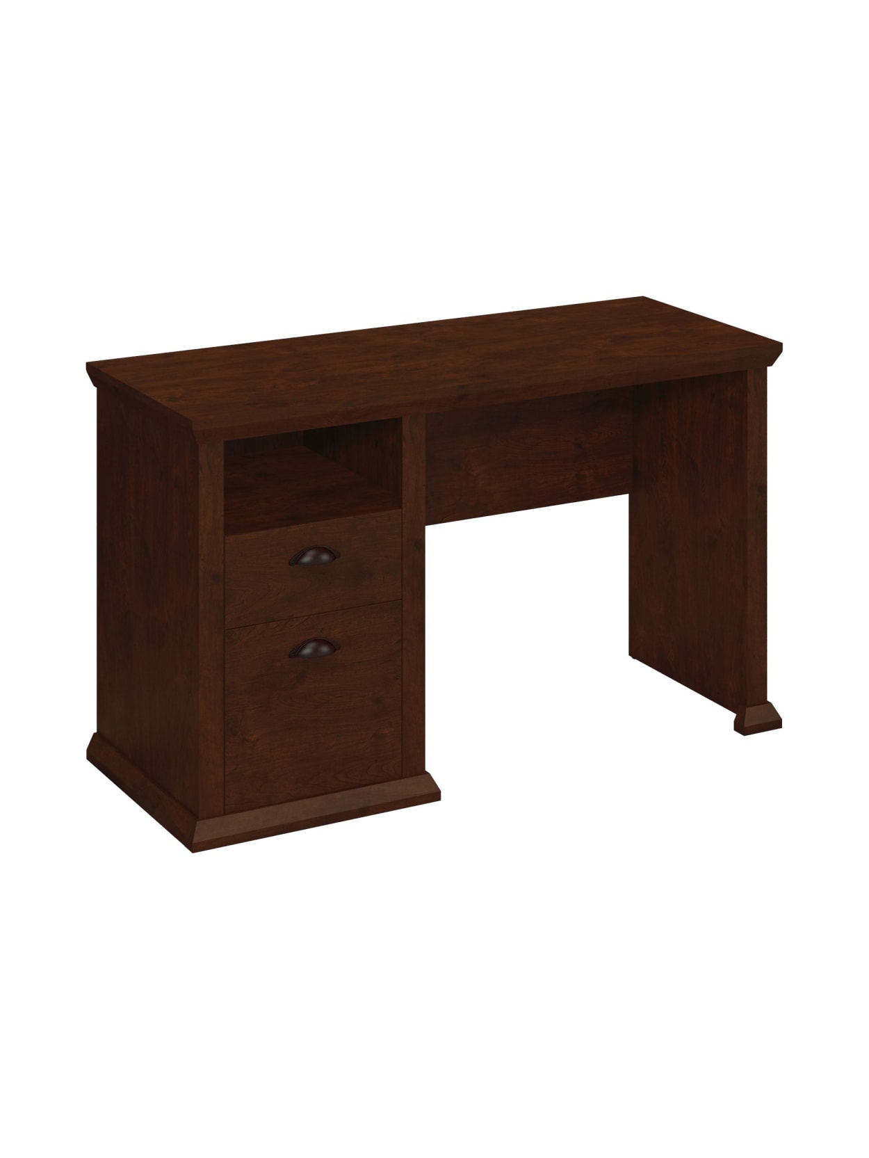 Bush Furniture Yorktown Home Office Desk Antique Cherry Standard