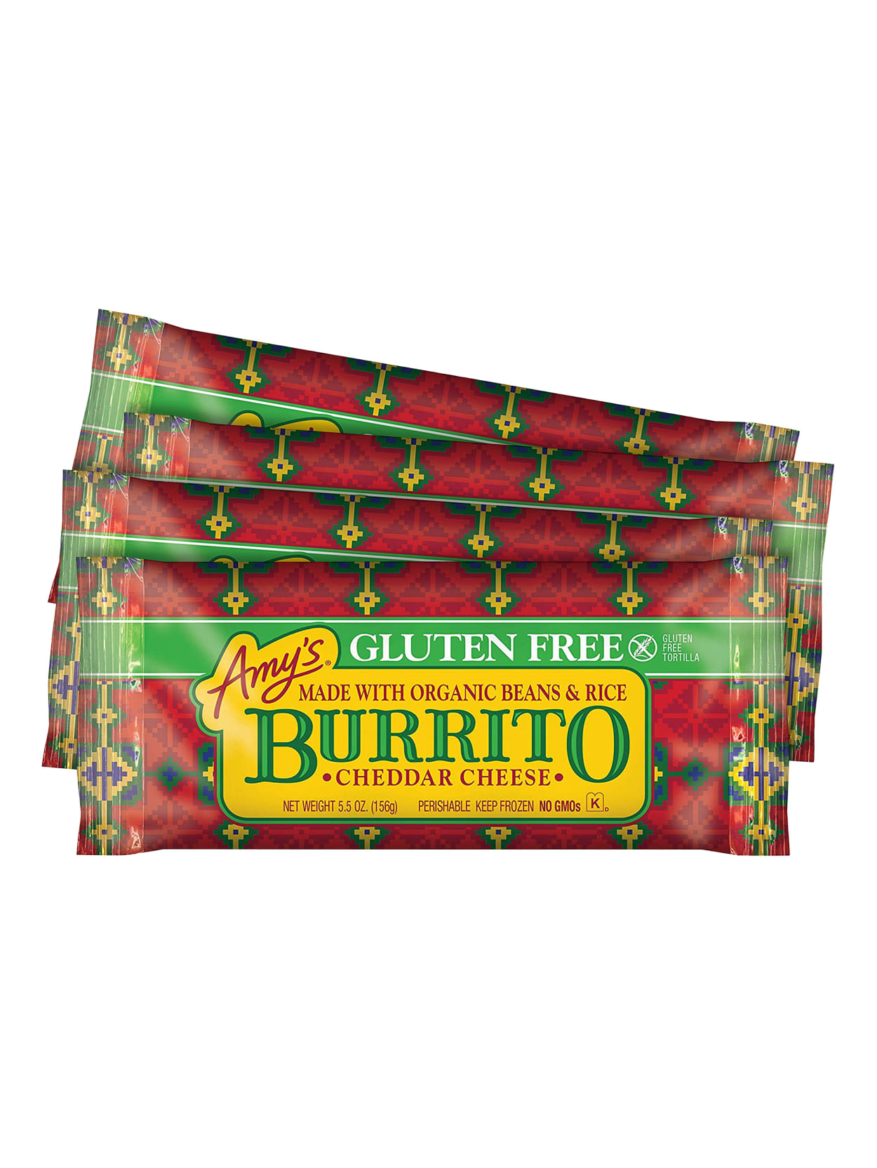Amys Gluten Free Beansrice Burritos 4pk Office Depot
