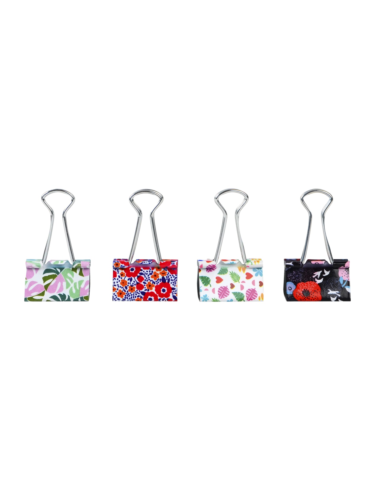 floral binder clips