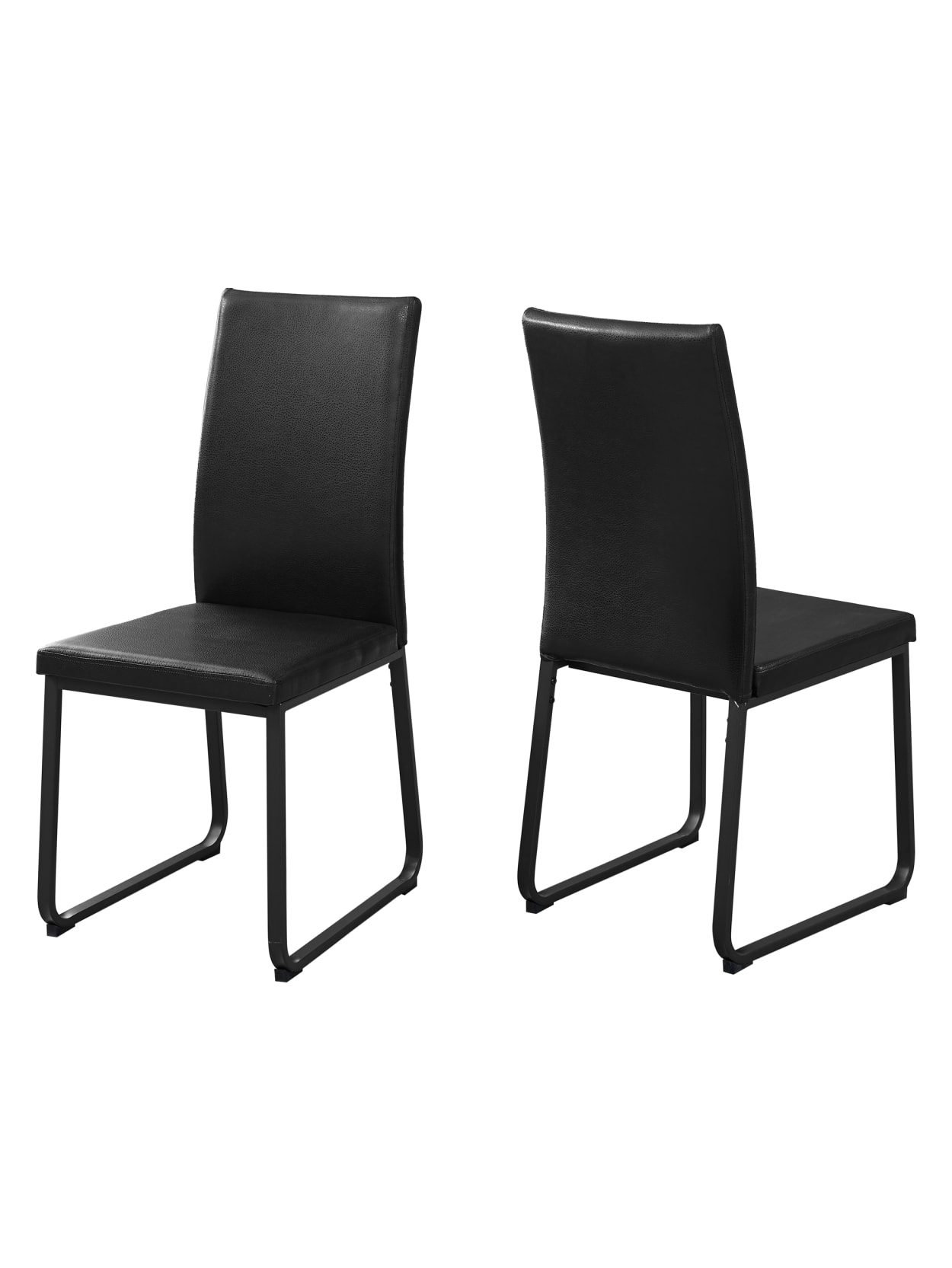 Monarch Specialties Shasha Chairs Black 2pk Office Depot
