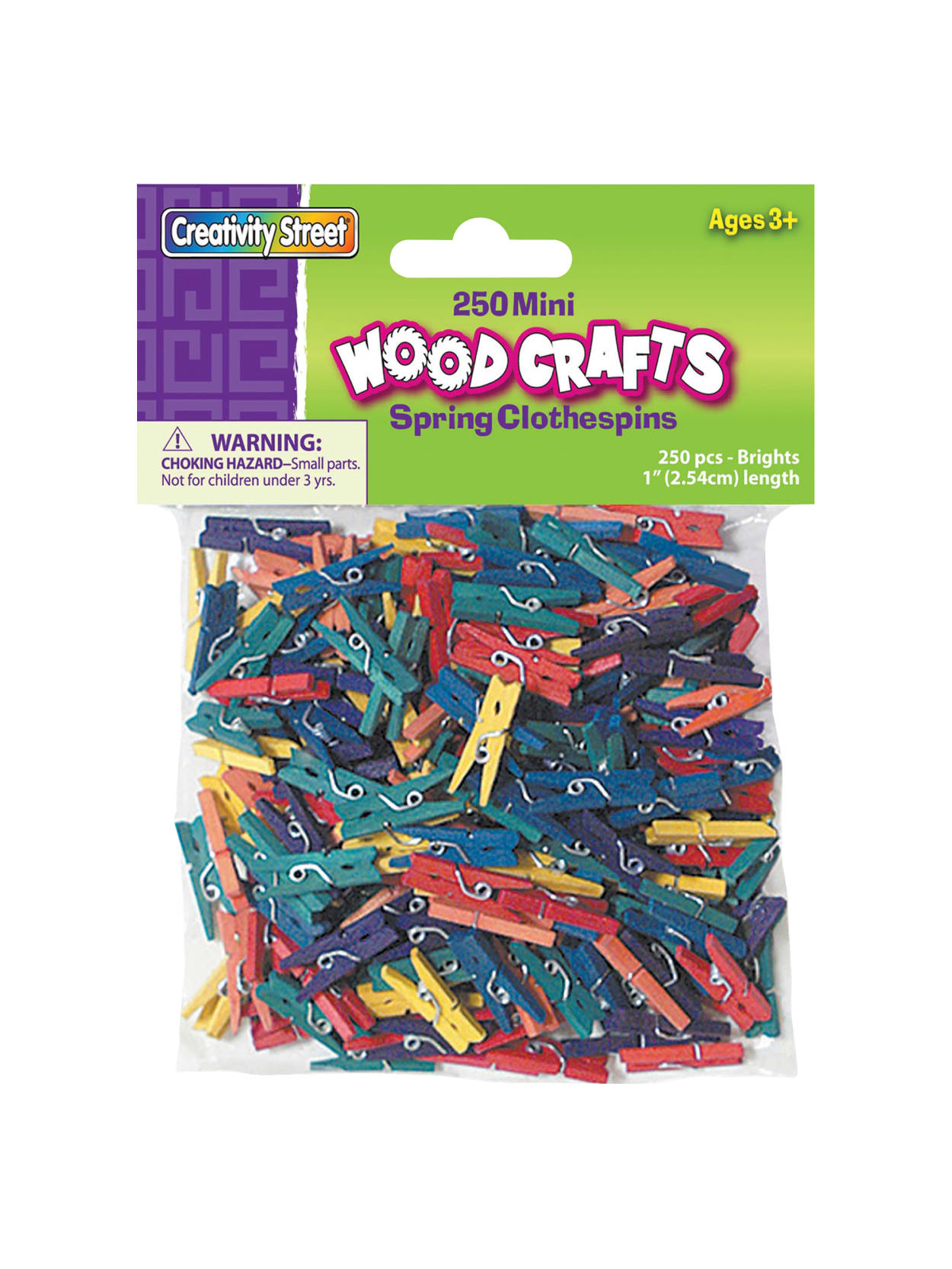 Spring Clothespins 1 250pk Ast Office Depot