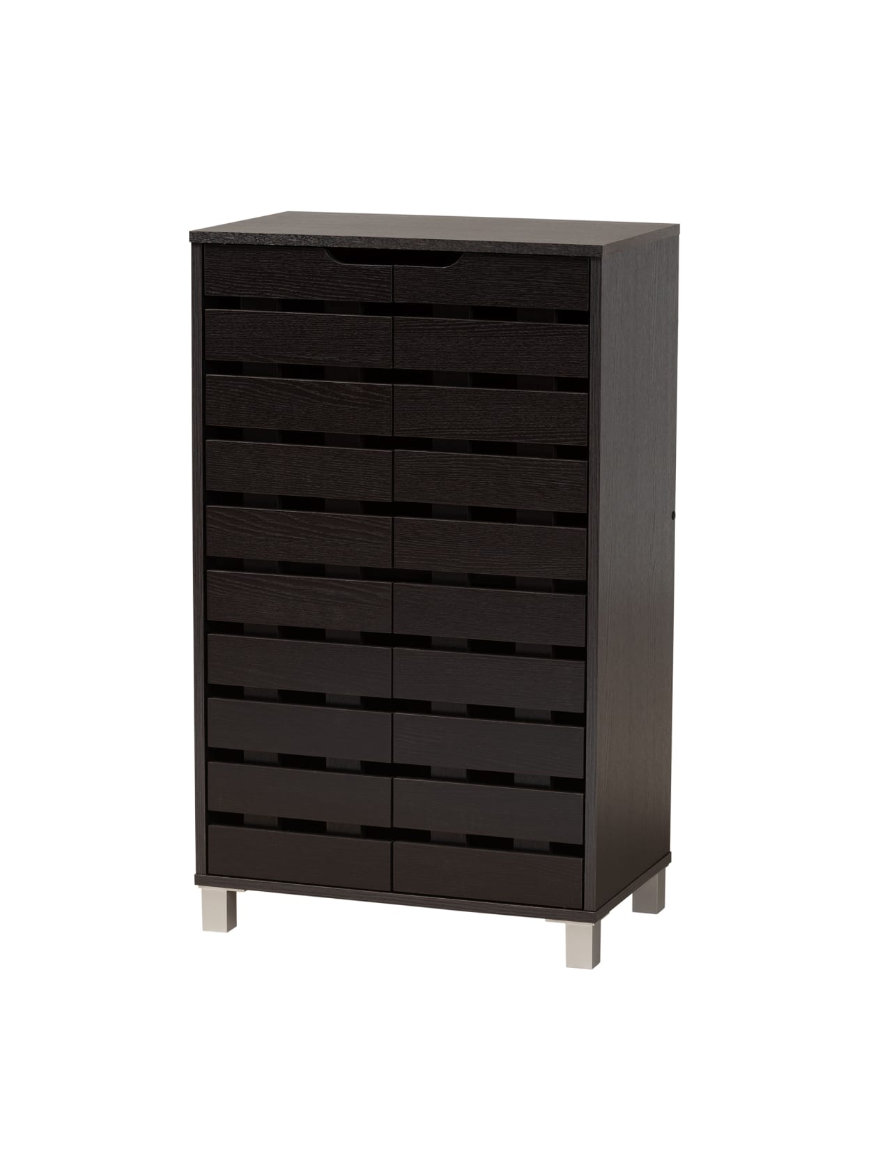 chest of drawers with shoe storage on Baxton Studio Modern And Contemporary 39 H 2 Door Shoe Storage Cabinet Dark Brown Office Depot