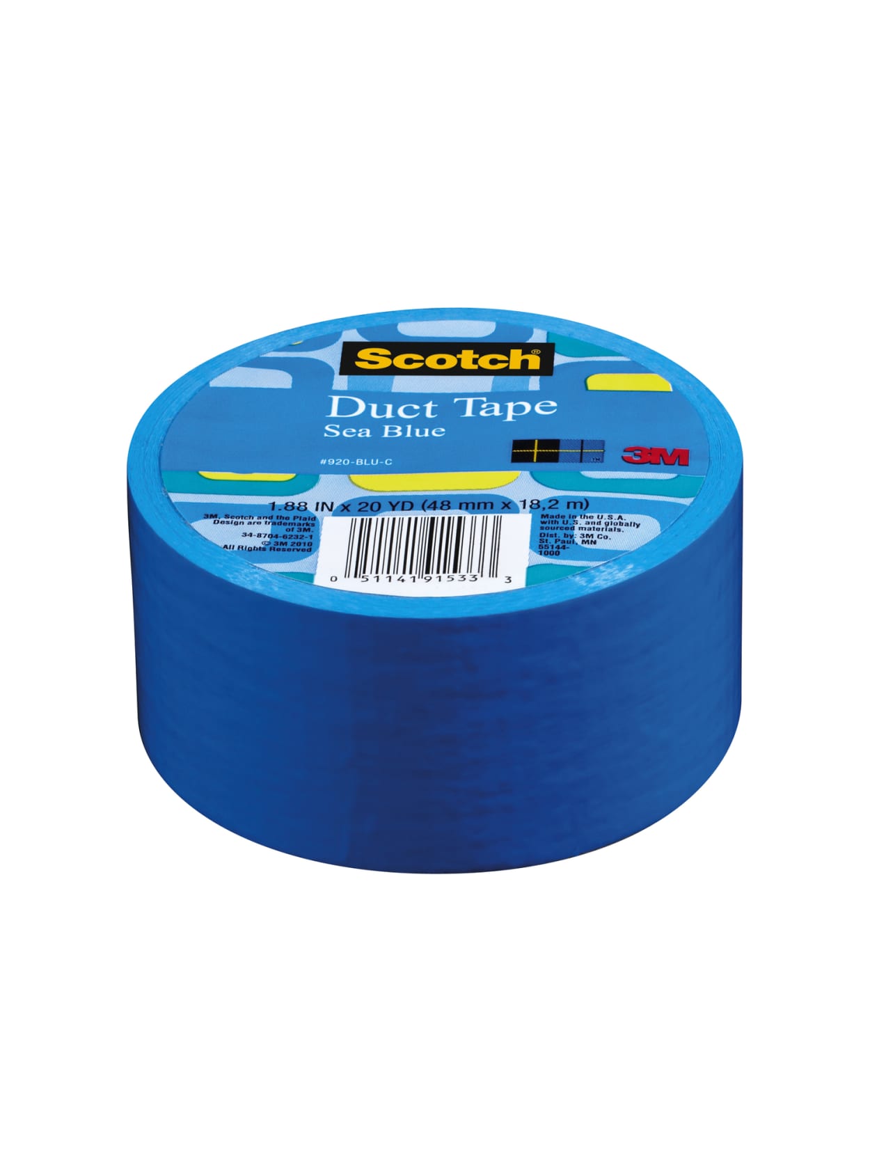 Scotch Colored Duct Tape 1 78 X Yd Blue Office Depot