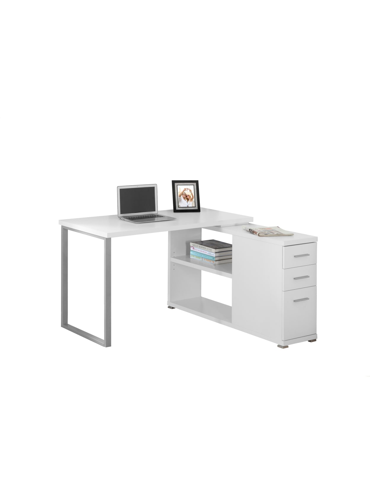 Furniture Details About L Shaped Desk, L Shaped Desk Office Computer Glass Corner With Keyboard Tray Instructions