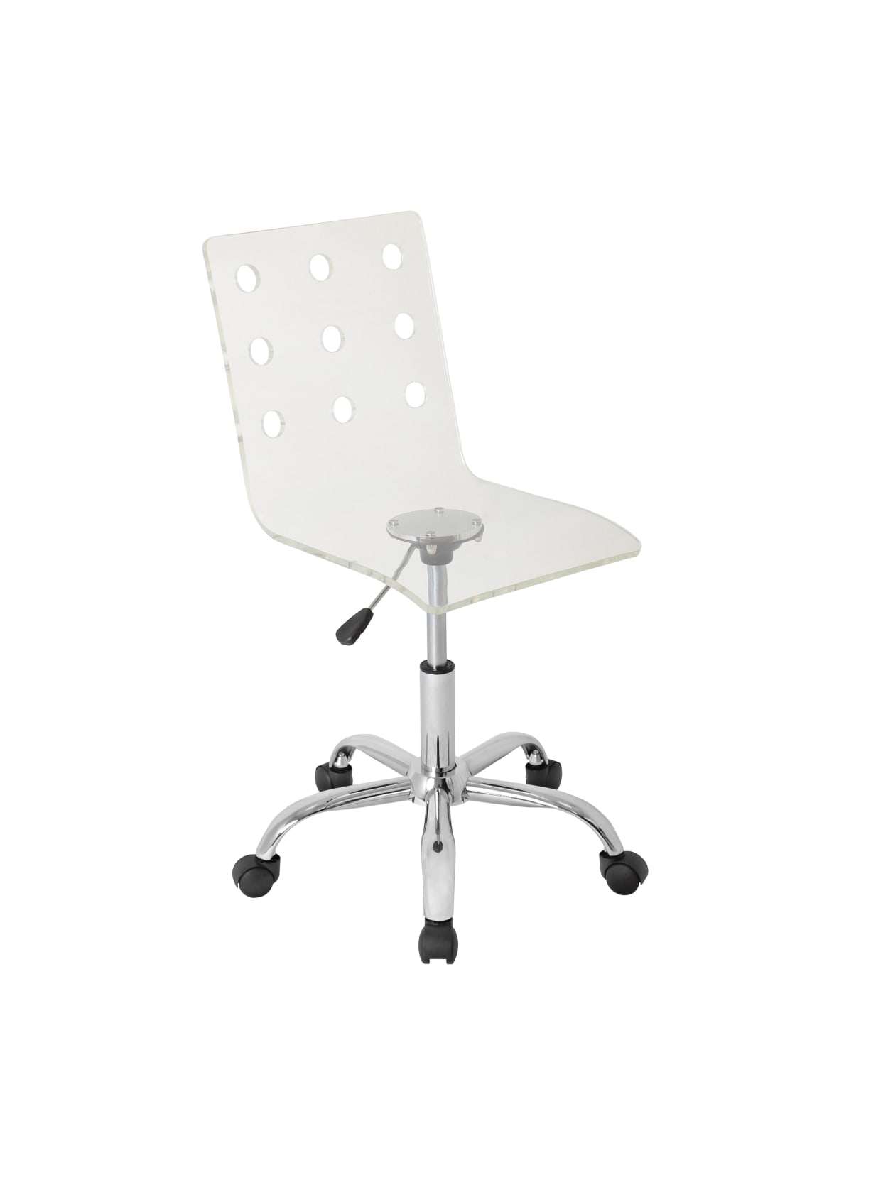 Lumisource Swiss Acrylic Office Chair Clearchrome Office Depot