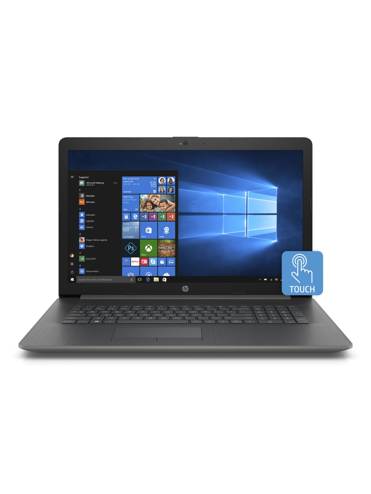 Hp 15 Db0030nr Laptop 15 6 Touch Screen Amd Ryzen 3 8gb Memory 1tb Hard Drive Windows 10 Home Office Depot