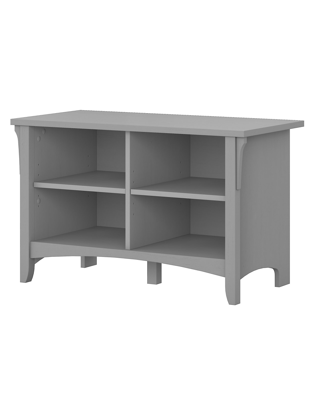 hallway shoe bench on Bush Furniture Salinas Shoe Storage Bench Cape Cod Gray Standard Delivery Office Depot