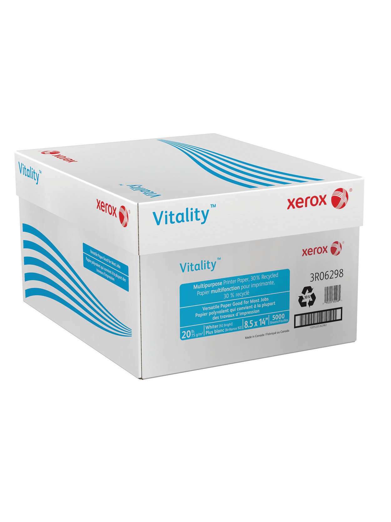 Xerox Vitality Multi Use Printer Paper Legal Size 8 12 X 14 92