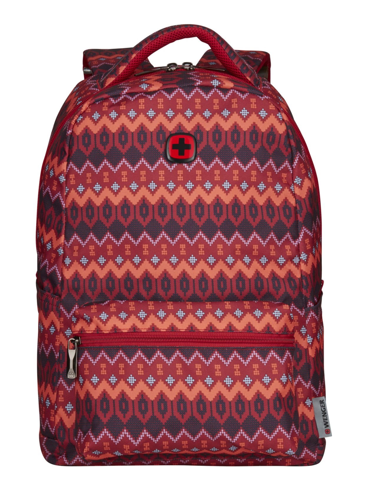 Wenger Colleague Backpack With 16 Laptop Pocket Red Tribal