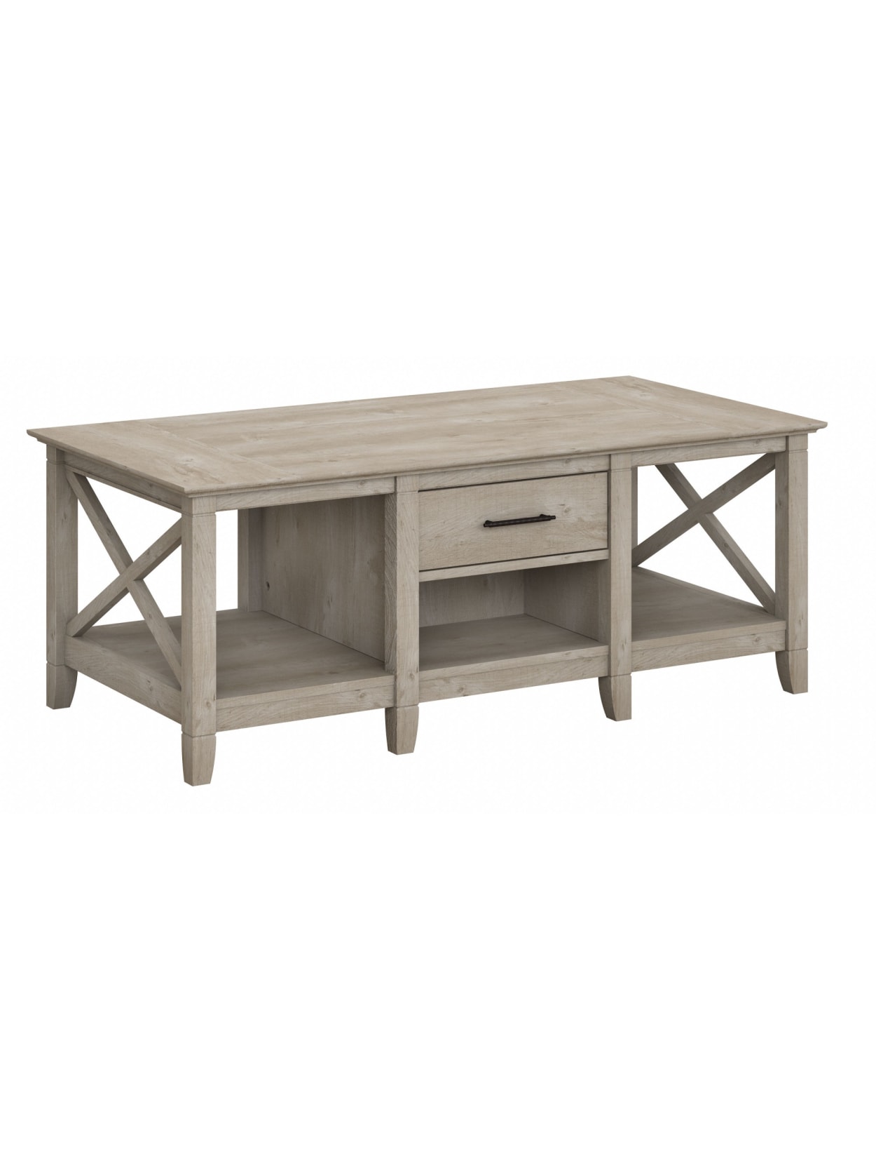 Bush Key West Coffee Table Washed Gray Office Depot
