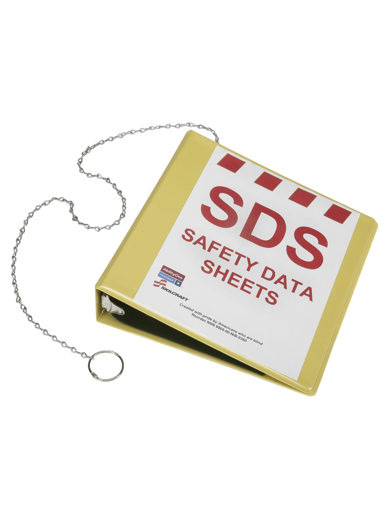 Safety Data Sheets Binder 2 Yellow Office Depot