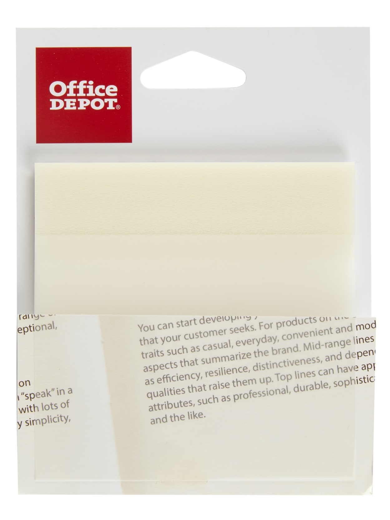 Office Depot Brand Translucent Sticky Notes 3 X 3 Clear Pad Of 50 Notes Office Depot